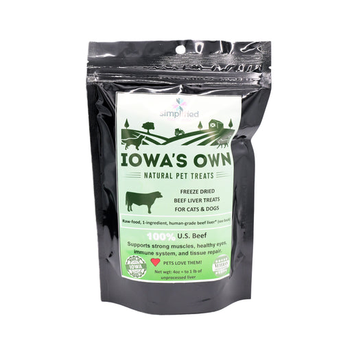 Simplified Freeze Dried Beef Liver Treats for Dogs & Cats